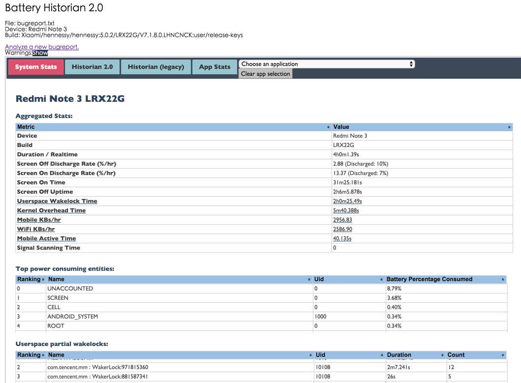 System Stats